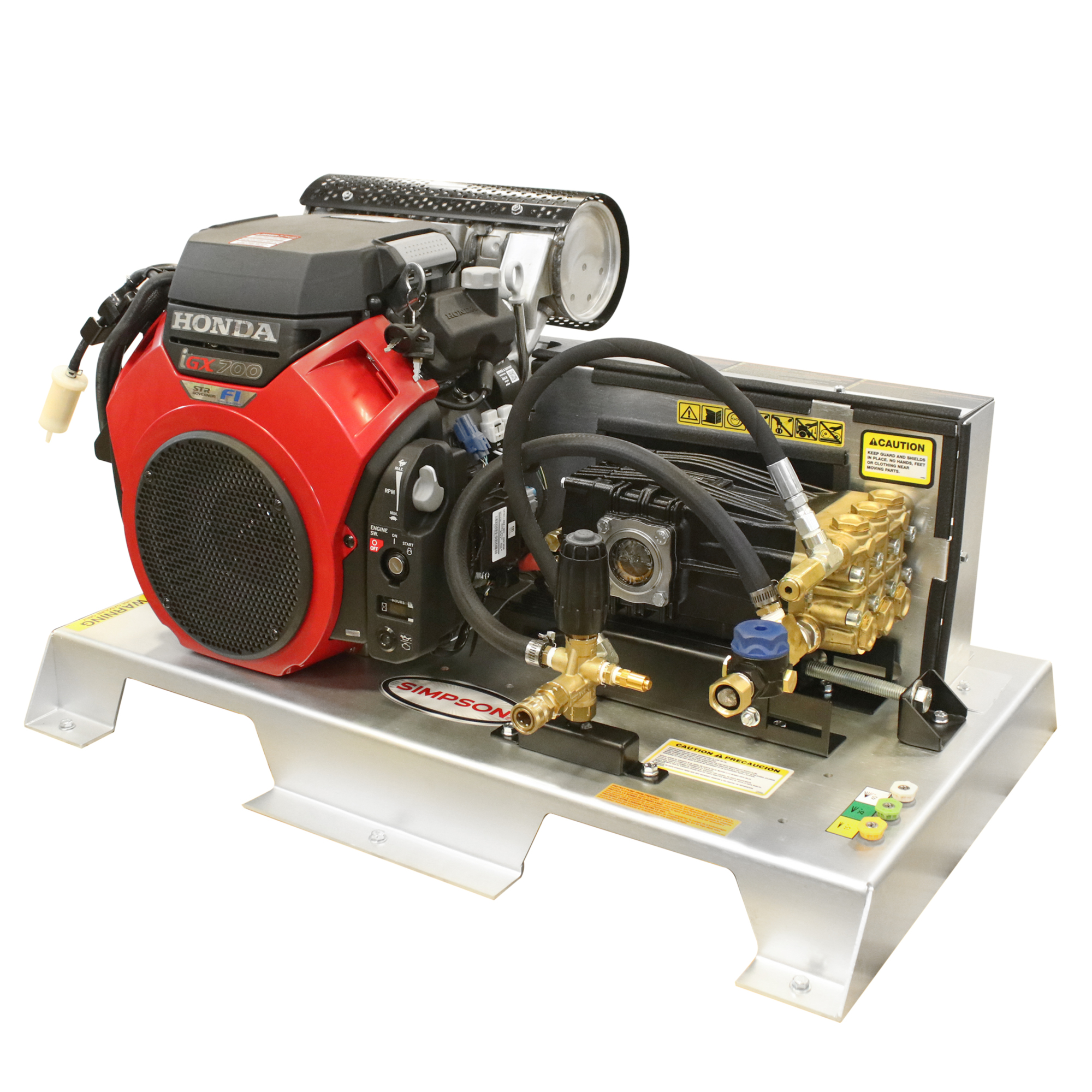 Simpson Gas Truck Mount Pressure Washer System — 3000 PSI, 8.0 GPM, 688cc Honda GX690 Engine, Belt-Driven UDOR Pump, Model# TM3080241E
